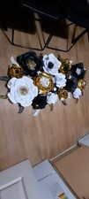 Paper Flowers Decorations for Wall, Large 3D Artificial Fake Flower Wall Decor