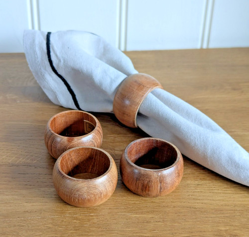 Vintage burma teak napkin - burma,