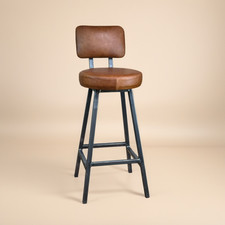 Chuppo Hyde Leather Bar Stool