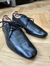 Hudson Black Leather Lace-up