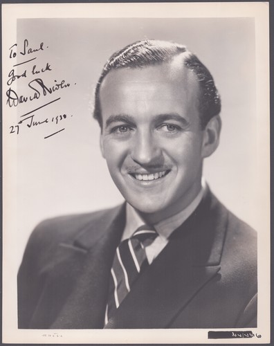 David niven autographed - -,