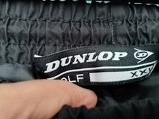 Dunlop Trousers Men's Size XXL Black Waterproof lined Elasticated Waist 38"-42""