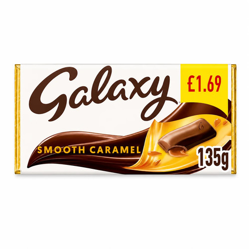 Galaxy smooth caramel milk - caramel, &