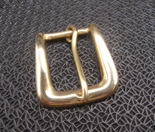 SOLID BRASS CHUNKY BELT BUCKLE