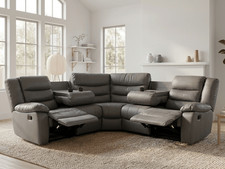 Roma Grey Recliner Corner Sofa
