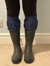 Welly/Boot Toppers Denim Print