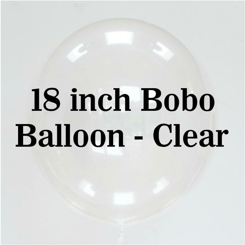Clear bobo balloons - 18",