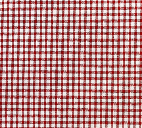 Red gingham check - check, fabric