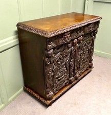 2 Door Carved Gothic Oak