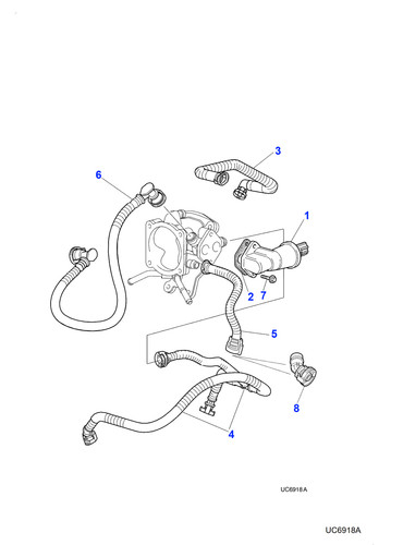 Jaguar part load breather hose - jaguar,