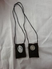 Brown Scapular With Medals