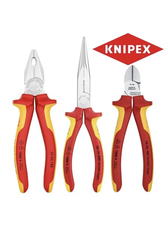 Knipex 3pc electricians vde - 3pc,