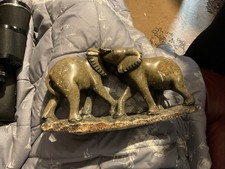 marble Effect Elephant Doorstop 2 Kg