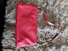 DKNY Red Soft Shoulder Bag With Matching Purse Small VGC. Vintage 