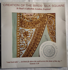 St Paul's Cathedral CREATION OF THE BIRDS Genesis 1:20 SILK SQUARE Vintage New