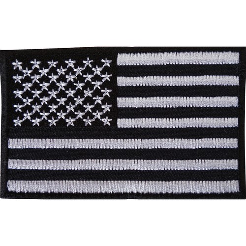 Black usa flag embroidered - usa,