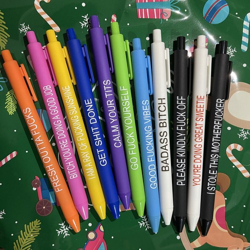 11pcs funny ballpoint pens - 11pcs,