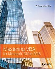 Mastering VBA for Microsoft Office 2016-Richard Mansfield