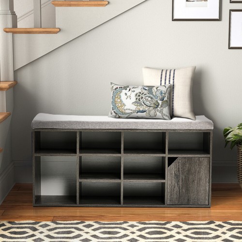 Grey padded shoe - padded, rack