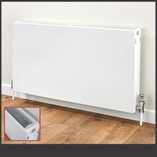 Horizontal White Flat Panel Landscape Radiators VULCAN DOUBLE Convectors 