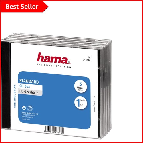 Pack transparent black cd - 5-pack, &