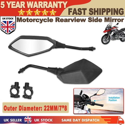 Motorcycle rearview - rearview, 7/8"