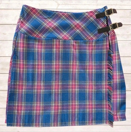 Misslook y2k blue mini kilt - blue,