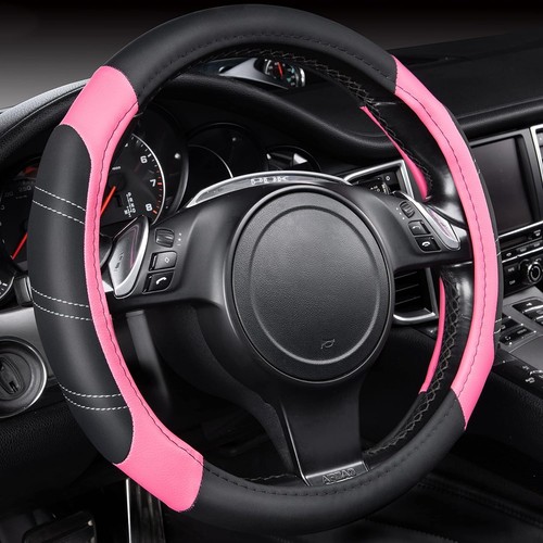 Leather steering wheel cover - steering,
