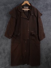 Driza Bone Jacket Mens Small Brown Wax Riding Coat Waterproof Long Asutralia