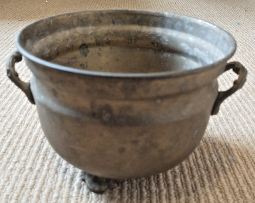 Vintage brass planter bowl - vintage, /