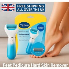 Electric Foot File Velvet Smooth Pedi Crystals Hard Skin Remover Comfort uk