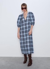 ZARA Dress Large Grey & Black