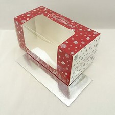 Christmas Yule Log  Window