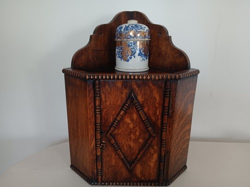 Antique oak smokers corner - oak,