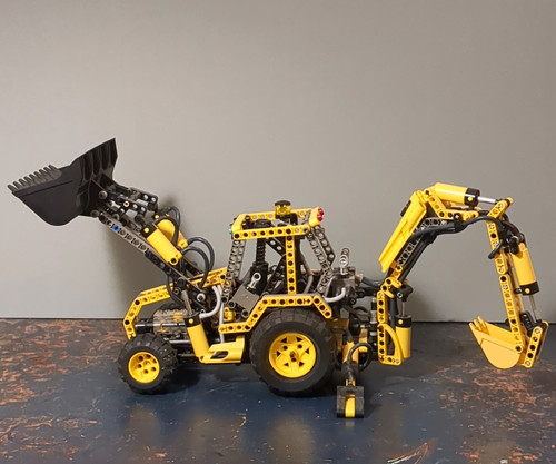 Lego technic back hoe - lego, loader