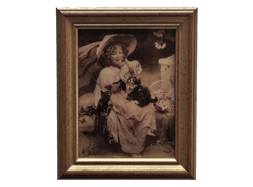 C1900 crystoleum young girl - c1900,