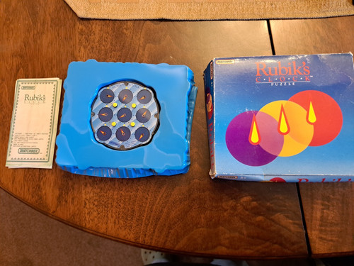 Vintage rubiks clock puzzle - rubiks,