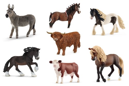 Schleich farm animals - animals, horses