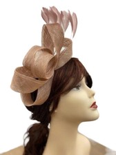 Sinamay Looped Feather Headband Fascinator Wedding Ladies Day Royal Races Ascot