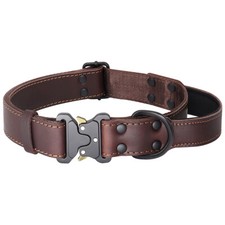 Real Leather Dog Collar Heavy
