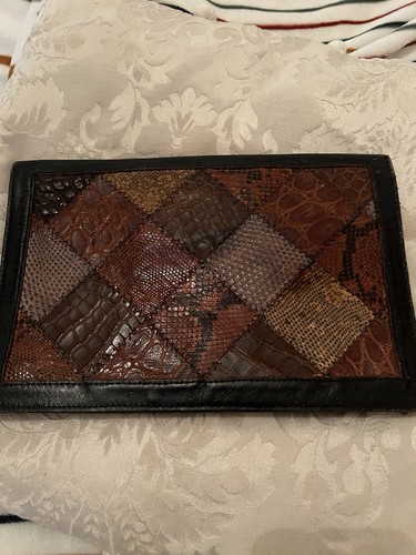 Vintage leather real snake - leather,