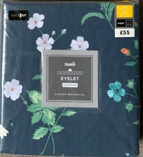 Dunelm Navy Blue Garden Print