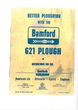 Bamford Kverneland 621 Plough Operators Manual