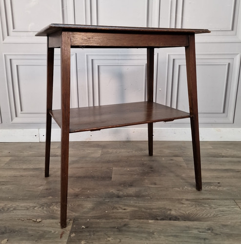 Vintage side table - -, oak