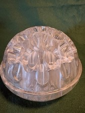 Vintage Clear Glass Flower
