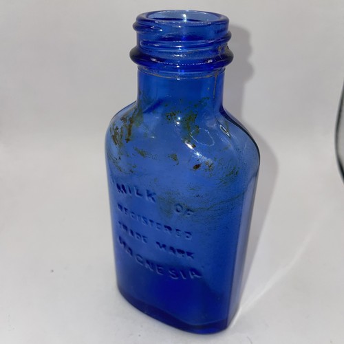 1930s cobalt blue glass - blue,