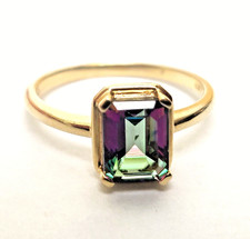 9ct Yellow Gold Mystic Topaz