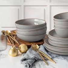 Over & Back 16 Piece Stoneware