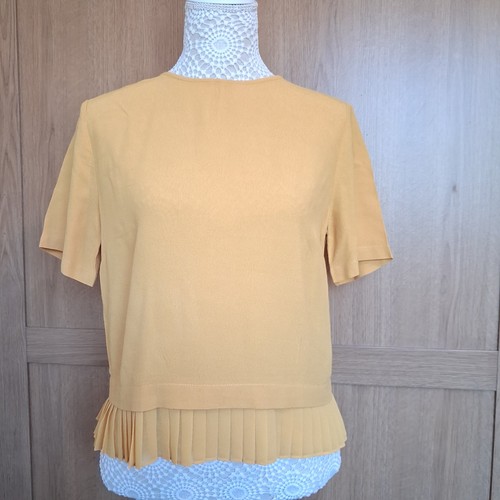 Zara blouse top mustard yellow - top,