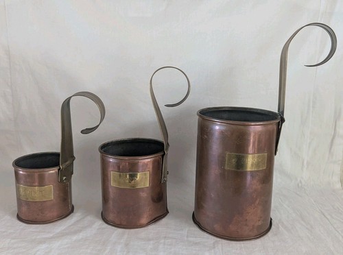 Set antique copper - of,